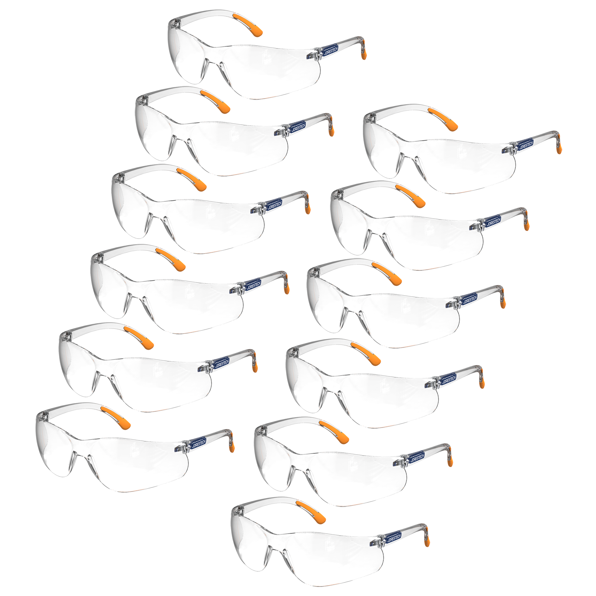 Wraparound Safety Glasses for High Impact Protection - Pack of 12